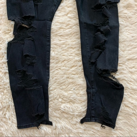 American Eagle NWT High Rise Destroyed Jeggings - Picture 8 of 16